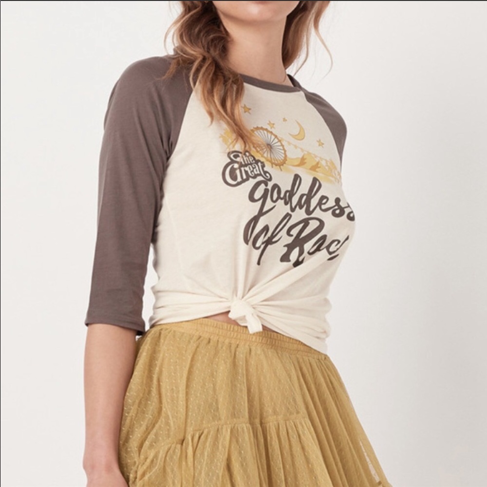 Bohemian Vintage The Goddess Of Rock Raglan Tee - Picture 4 of 11